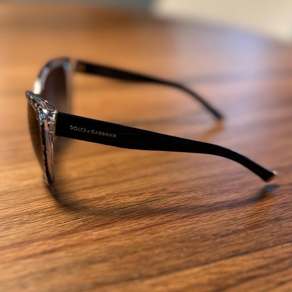 DOLCE GABBANA BLACK LACE WHITE ACETATE FRAME DG4111M SHADES SUNGLASSES - Picture 3 of 9